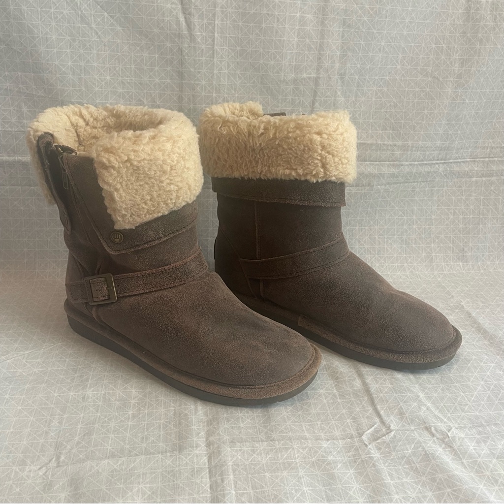Bearpaw Madison Suede & Shearling Boots 10